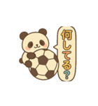 玉乗りサッカーパンダ（個別スタンプ：16）