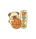 玉乗りバスケパグ（個別スタンプ：2）