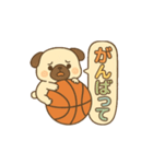 玉乗りバスケパグ（個別スタンプ：7）