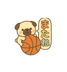 玉乗りバスケパグ（個別スタンプ：11）