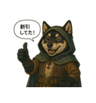 戦う柴犬たちの日常スタンプ（個別スタンプ：8）