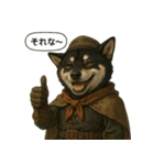 戦う柴犬たちの日常スタンプ（個別スタンプ：24）
