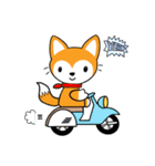 灰色うさぎと赤狐（個別スタンプ：9）