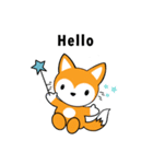 灰色うさぎと赤狐（個別スタンプ：13）