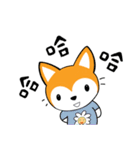 灰色うさぎと赤狐（個別スタンプ：16）