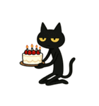 けだるい黒猫★けっだるニャン4（個別スタンプ：7）