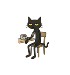 けだるい黒猫★けっだるニャン4（個別スタンプ：36）