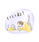 ねこと大人かわいいバレリーナ（個別スタンプ：7）