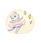 ねこと大人かわいいバレリーナ（個別スタンプ：11）
