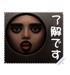 顔 メッセージ スタンプ 40（個別スタンプ：24）
