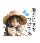 初夏♡ネコ好き女の子（個別スタンプ：12）