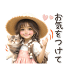 初夏♡ネコ好き女の子（個別スタンプ：15）