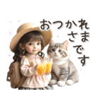 初夏♡ネコ好き女の子（個別スタンプ：23）