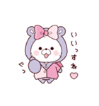 再販：動く♪リボン＆アクマちゃん冬コーデ（個別スタンプ：9）