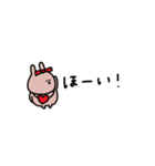 うさぎだけ。ギャル。ピンク。（個別スタンプ：35）