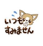 『チワワ 犬スタンプ』敬語（個別スタンプ：24）