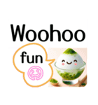 大きな文字のスタンプ☆かき氷 英語版（個別スタンプ：1）