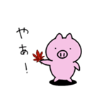 こぶたのぶーとん 春夏秋冬ver（個別スタンプ：22）
