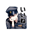 イケメン警備員のあいさつスタンプ（個別スタンプ：6）