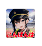 イケメン警備員のあいさつスタンプ（個別スタンプ：10）