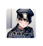 イケメン警備員のあいさつスタンプ（個別スタンプ：22）