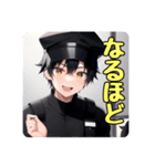 イケメン警備員のあいさつスタンプ（個別スタンプ：36）