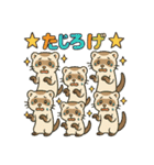 ずがたかいフェレット（個別スタンプ：7）