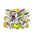 うさぎ癖MAX❗️❸着ぐるみ破壊…………（個別スタンプ：30）