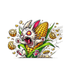 うさぎ癖MAX❗️❸着ぐるみ破壊…………（個別スタンプ：34）