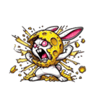 うさぎ癖MAX❗️❸着ぐるみ破壊…………（個別スタンプ：39）