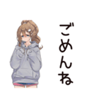 インドア派女子の休日ダラダラ（個別スタンプ：8）