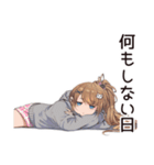 インドア派女子の休日ダラダラ（個別スタンプ：27）