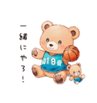 やさしいくまのスポーツ（個別スタンプ：16）