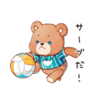 やさしいくまのスポーツ（個別スタンプ：24）