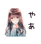 ネガティブ女子の日常（個別スタンプ：3）