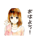 料理するふつうの女の子（個別スタンプ：2）