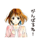 料理するふつうの女の子（個別スタンプ：8）