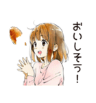 料理するふつうの女の子（個別スタンプ：18）