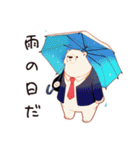 しろくま先輩社員の梅雨（個別スタンプ：20）