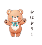 やさしいくまの街歩き（個別スタンプ：3）