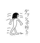 手描きゆるゆる女の子スタンプ（個別スタンプ：21）