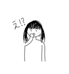 手描きゆるゆる女の子スタンプ（個別スタンプ：23）