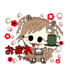 ルーズgirl❤︎日常/gray✖︎red（個別スタンプ：3）