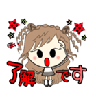 ルーズgirl❤︎日常/gray✖︎red（個別スタンプ：6）