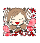 ルーズgirl❤︎日常/gray✖︎red（個別スタンプ：8）