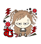 ルーズgirl❤︎日常/gray✖︎red（個別スタンプ：12）