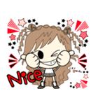 ルーズgirl❤︎日常/gray✖︎red（個別スタンプ：16）