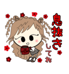 ルーズgirl❤︎日常/gray✖︎red（個別スタンプ：18）