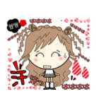 ルーズgirl❤︎日常/gray✖︎red（個別スタンプ：24）