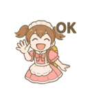 登山するメイドさんスタンプ2（個別スタンプ：1）